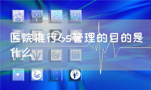 醫(yī)院推行6s管理的目的是什么(圖1)