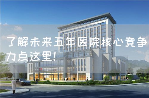 了解未來五年醫(yī)院核心競爭力點(diǎn)這里！(圖1)