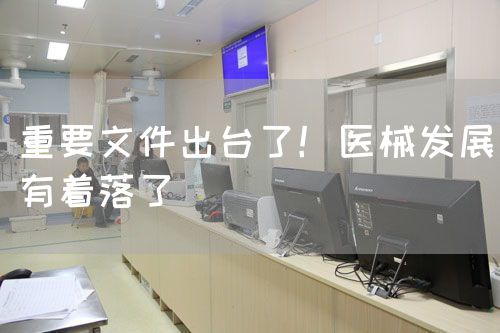 重要文件出臺了！醫(yī)械發(fā)展有著落了(圖1)