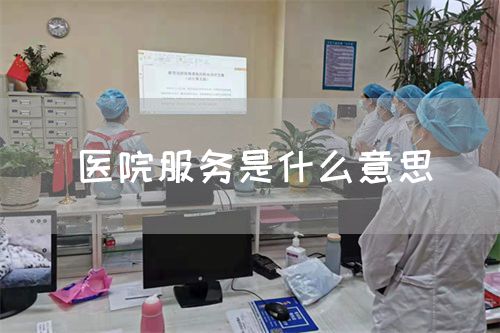 醫(yī)院服務(wù)是什么意思(圖1) 醫(yī)院服務(wù)是什么意思(圖1)