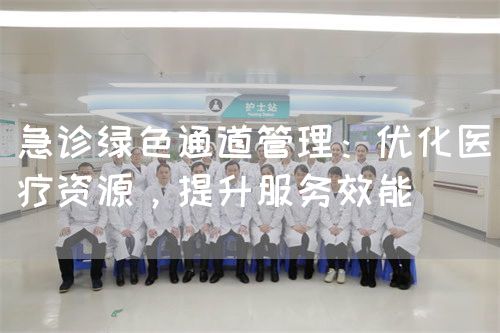 急診綠色通道管理：優(yōu)化醫(yī)療資源，提升服務(wù)效能(圖1)