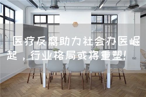  醫(yī)療反腐助力社會辦醫(yī)崛起，行業(yè)格局或?qū)⒅厮埽?圖1)