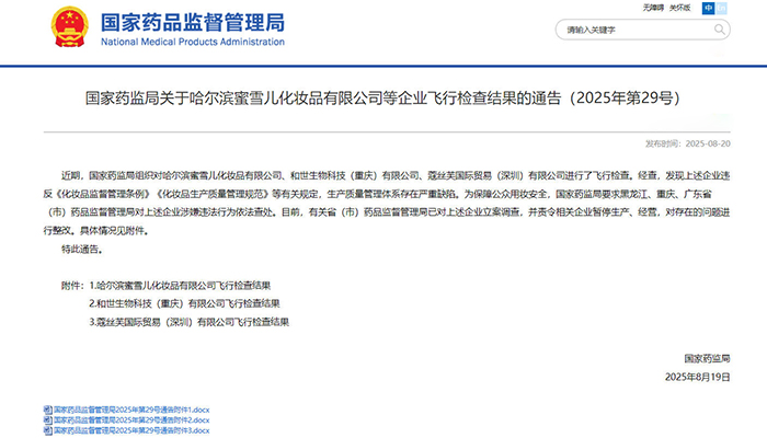 國家藥監(jiān)局公布飛行檢查結(jié)果 三家公司被責(zé)令暫停生產(chǎn)經(jīng)營,其背后值得深思！(圖1)